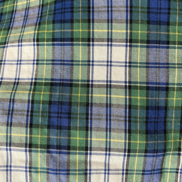 American Eagle Plaid Button Down Shirt Preppy Womens Size 4 Long Sleeve - Picture 3 of 5